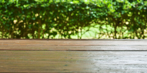 water drops on wood