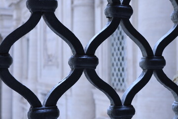 Iron Grid of a Vatican Window, Rome, Italy
