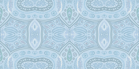 Mosaic rug background. Ethnic paisley texture.