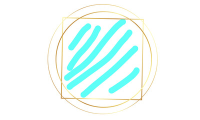 New Water Color Golden Frame