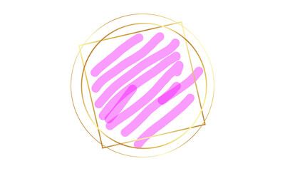 New Water Color Golden Frame