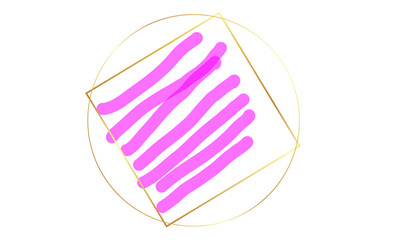 New Water Color Golden Frame