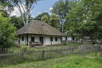 Traditional Old Romanian house. BUCHAREST, ROMANIA.