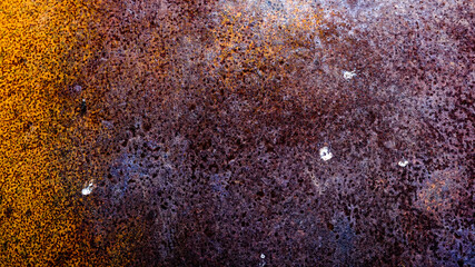 Red Rusty Surface on a metalplate