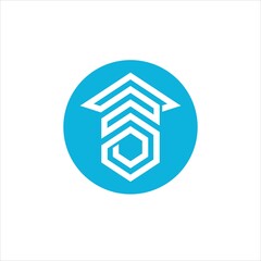 initials s n o logo vector template line