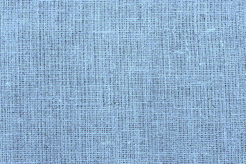 Blue burlap with beautiful canvas texture of blue fabric in retro style with beautiful blue fabric canvas texture as vintage burlap background with burlap texture and beautiful burlap color