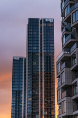 Obraz na płótnie Canvas Big buildings in London in the business district