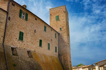Fototapeta na wymiar Cerasa, historic village in Pesaro e Urbino province, Marche