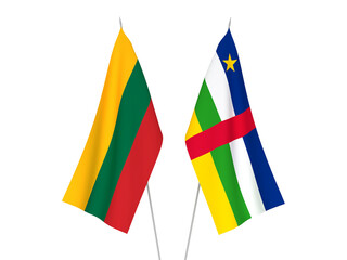 Lithuania and Central African Republic flags