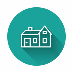 Black House icon isolated on white background. Home symbol. Abstract banner with liquid shapes. Vector