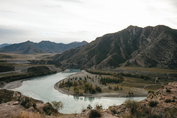 mountain river in the mountains