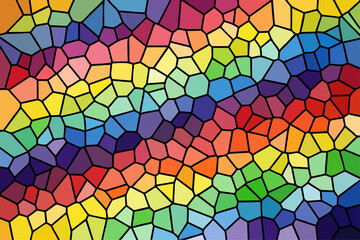 Fototapeta premium Multicolor Broken Stained Glass Background