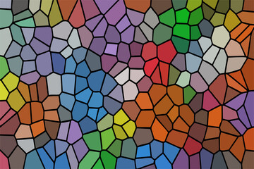 Multicolor Broken Stained Glass Background