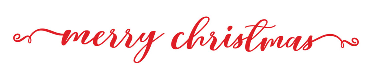 Calligraphy, Merry Christmas lettering.