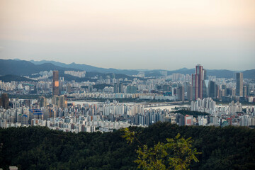 Fototapeta na wymiar 서울 전경