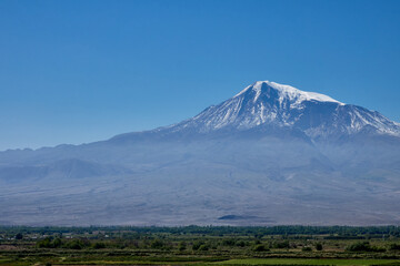 Snowy Summit of Ararat Mountain