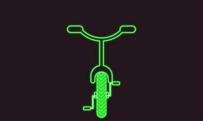 neon bike, green neon bicycle