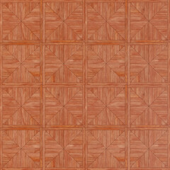 Parquet made of red cedar phoenix. The texture of the wooden surface is red tones near. 3D-rendering