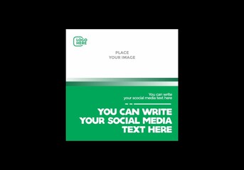 Colorful social media feed post