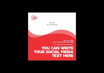 Colorful social media feed post