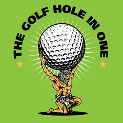 Atlas God Holding Up Gold Ball