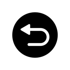 Back arrow icon in circle