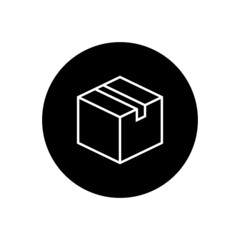 Box, Package icon in circle
