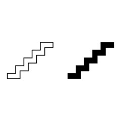 stairs vector icon