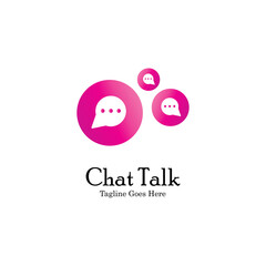 Abstract chat app logo design. Icon chat Dialogue and discussion vector illustration