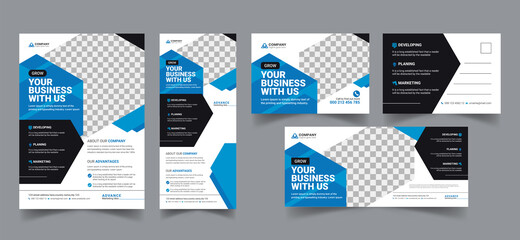 Corporate Business Flyer Postcard Billboard Print Design Template 