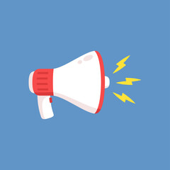 Megaphone cartoon vector. Megaphone icon.