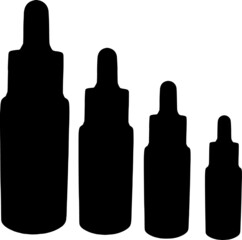 silhouette of a bottle of medicine