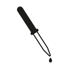 Pipette icon on white background