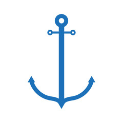 Anchor icon isolated on white background