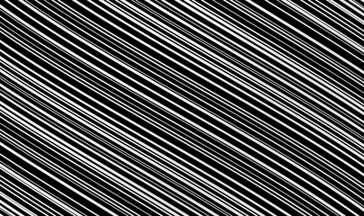 Black and White abstract lines wave seamless pattern. Stylish monochrome striped texture with 3d effect. Diagonal lines pattern. Waved lines texture. Template for fashion textiles, graphics. Vector