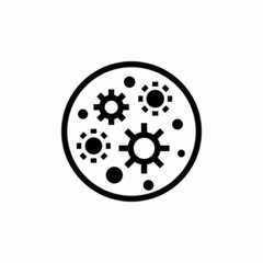 Fototapeta premium VIRUSES icon in vector. Logotype