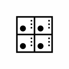 ELEMENTS TABLE icon in vector. Logotype