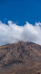 clouds over the mountains