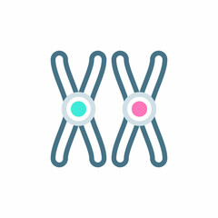 Fototapeta premium CHROMOSOME icon in vector. Logotype