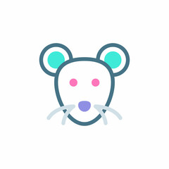 TEST MOUSE icon in vector. Logotype