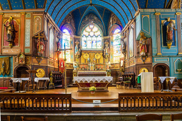 Obraz premium Frankreich, Bretagne, Finistere, Halbinsel Crozon, Kirche Saint-Saveur du Faou