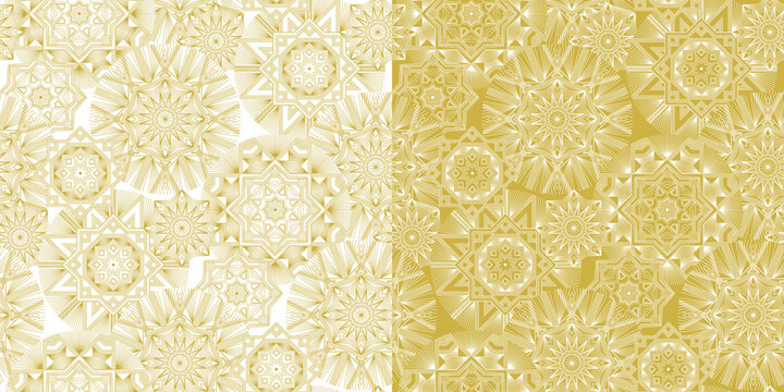 Geometrical monochrome Xmas snowflakes vector