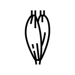 muscle human anatomy line icon vector. muscle human anatomy sign. isolated contour symbol black illustration