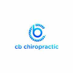 cb chiropractic logo, chiropractic logo, letter cb logo, health logo