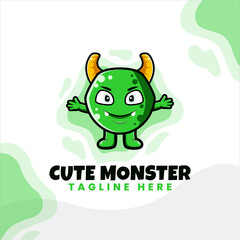 monster character vector cute design
