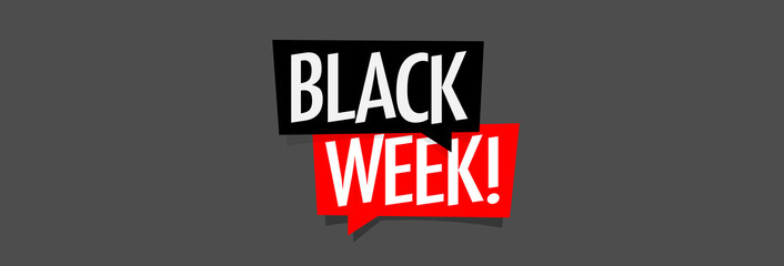 Black week ! - obrazy, fototapety, plakaty