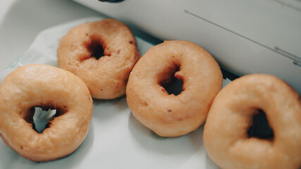 homemade donuts with no toppings