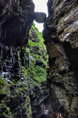 Raggaschlucht, Fanghaken, Haken, Stange, Metall, Eisen, Rost, verrostet, Spitz, Spitze, gebogen, umgebogen, Ragga Schlucht, Wildbach, Schlucht, Klamm, Mölltal, Flattach, Kärnten, Oberkärnten, Bach, Ra