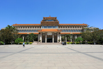 Obraz premium Architectural scenery of China Art Museum, Beijing