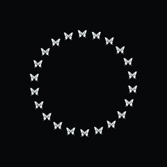 Circle frame. Frame vector.